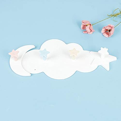Wykdd 1pc kreativna slatka zvjezdana oblak oblak oblik zidne odjeće za nokte kuke za djecu deco ključ za viseće vješalice kuka za pohranu