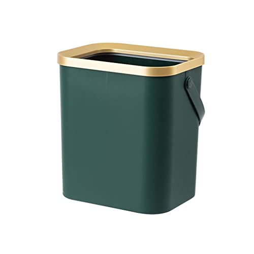 Zhaolei Zlatna kanta za smeće za kuhinju kupaonicu četveronožno plastično kantu za uski smeće s poklopcem