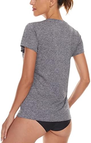 Magcomsen majica s kratkim rukavima za žensku majicu brze suhe atletske majice trčanje trening joga vrh majice za performanse