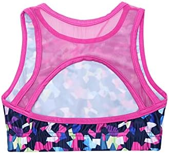 Hedmy 2PCS Dječje djevojke Digitalno tiskano sportsko odijelo trkač na leđima i hlače set za Yoga Workout Dance Gym