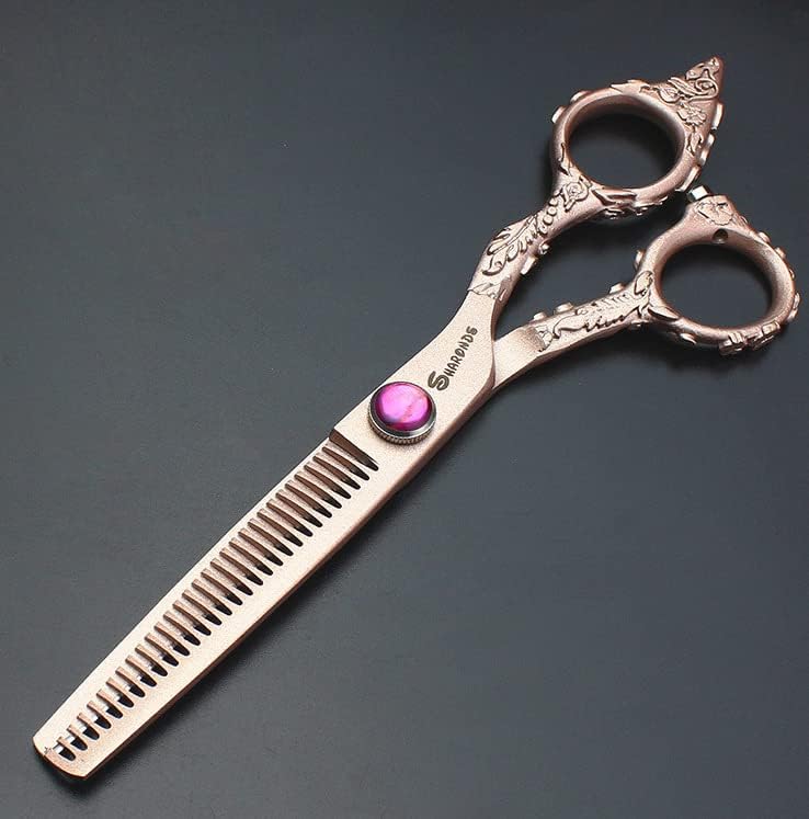 6,0 inčni profesionalni škare za rezanje kose, 440C Salon od nehrđajućeg čelika Multifunkcionalna brijačnica, oštre i precizne, savršene