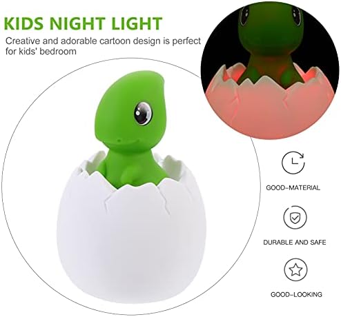 Toyvian Dinosaur Night Light Touch Control Silikonska noćna svjetla dječje noćne svjetiljke USB punjiva LED svjetiljka za dječju vrtiću