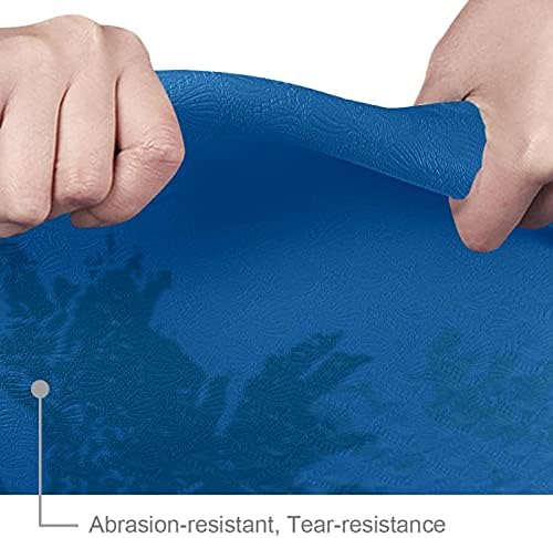 Siebzeh Dinosaur Blue uzorak Premium debela joga prostirka ekološka guma za zdravlje i fitness ne klipina za sve vrste vježbanja joge