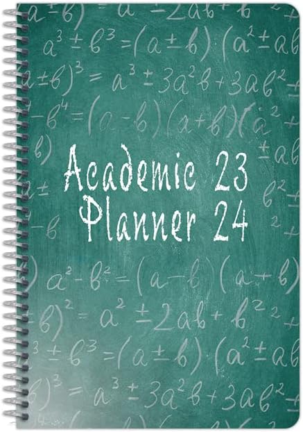 Datum srednjoškolski planer 2023-2024 Akademska škola, Mali blok stil knjige s klasičnim visokim blokovima naslovnice