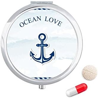 Sidro Ocean Ljubav more jedrenje plava kutija za tablete džepna kutija za pohranu lijekova spremnik za doziranje