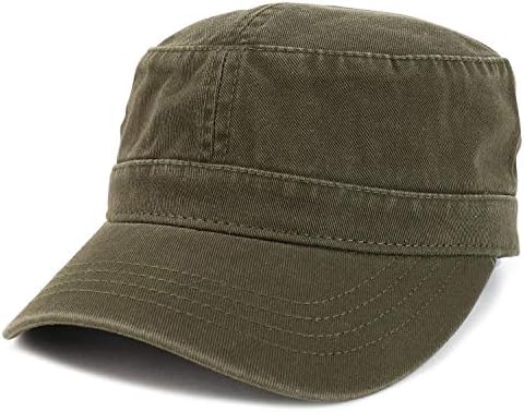 Armycrew odjevni predmet oprao pamučno twill vojni stil ravni gornji šešir