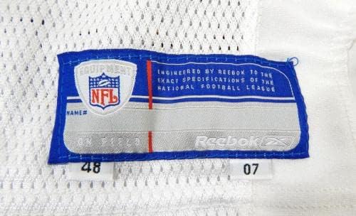 2007. San Francisco 49ers Brian Jennings 86 Igra izdana White Jersey 48 DP28532 - Nepotpisana NFL igra korištena dresova