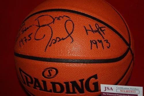 Dan Issel Denver Nuggets potpisao je košarku JSA svjedočio CoA WA481953 - Košarka s autogramima