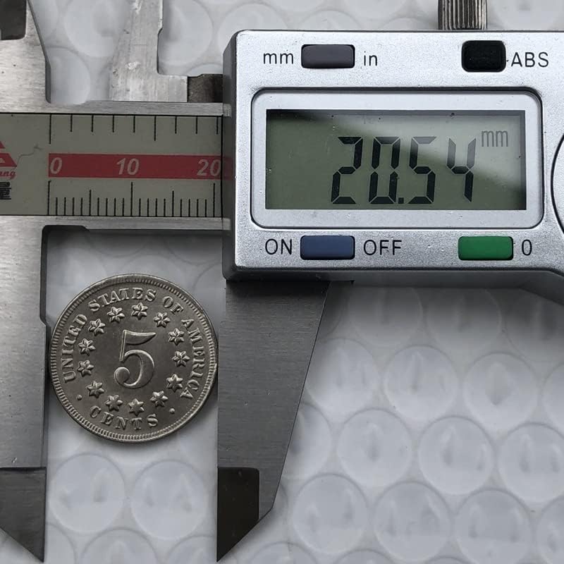 20,5 mm1871 Američki nikl od kovanica Napravljenih kovanica Antikni zanat Strani prigodni kovanice