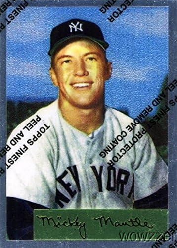 Mickey Mantle 1996 Topps Commumorative Card 4 1954. godine Bowman Design u stanju metvice! Legendarna Hall of Famer New York Yankeesshid