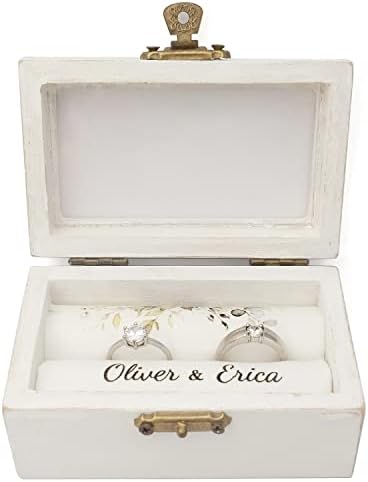 Personalizirana kutija za vjenčanje, kutija za vjenčanje, prilagođena kutija za vjenčanje, kutija za zaručnički prsten, ceremonija