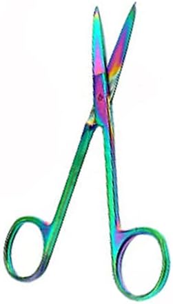 Laja uvozi multitanium boje Rainbow Iris Scissors 4,5 Ravni nehrđajući čelik
