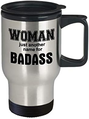 Poklon za ženu Badass kava Putovanje šalica žensko ti si loš si za žene muškarci mama tata muški