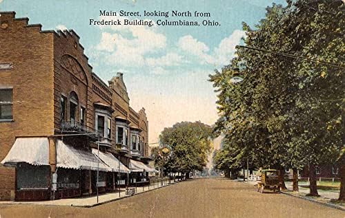 Columbiana Ohio Main Street Gleda sjeverno od razglednice zgrade Frederick U998
