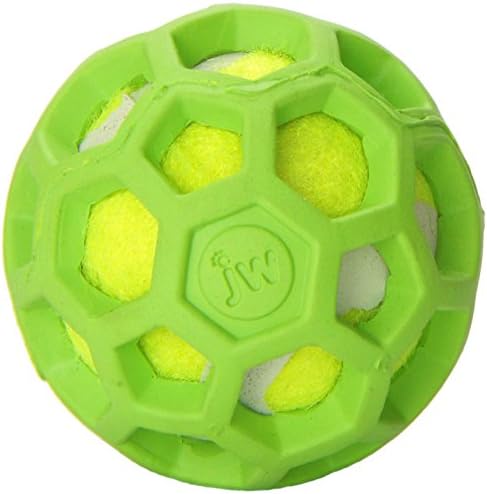 JW Pet Company 42203 Proten Hol-Ee Roller vapnena zelena teniska lopta, mini, razne boje