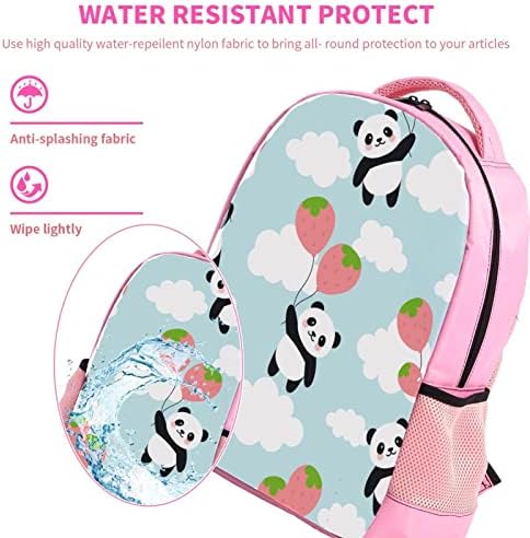 VBFOFBV Lagana ležerna laptop ruksaka za muškarce i žene, panda nebeska jagoda crtana životinja