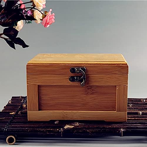 Sjydq bambusov zanatska princeza korejska bambusova kutija nakit drveni nakit za skladištenje kutije za kolekciju kutija poklon kutija