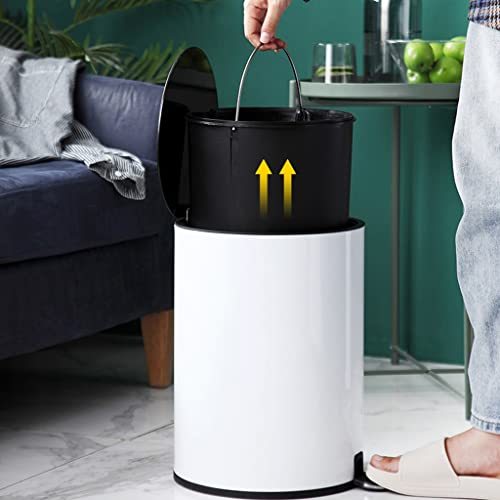 Kante za smeće bucket s nožnom papučicom kanta za smeće od nehrđajućeg čelika dnevni boravak kante za smeće s poklopcem moderna svijetla