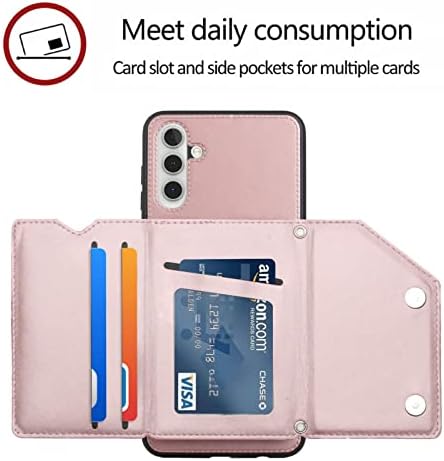 Torbica-novčanik YSNZAQ u retro stilu za Samsung Galaxy A13 5G /Galaxy A04S magnetna kopča od kože TPU s uredom za bankovnih kartica,