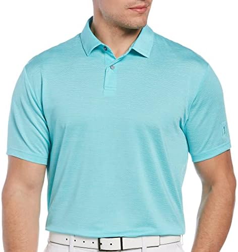 PGA Tour Muška svemirska boja Tekstura kratkih rukava za golf polo majica