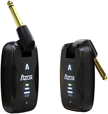 Azor 2,4GHz bežični gitarski sustav s mute-utičnicom završava 18 kanala ugrađeni punjivi audio bežični odašiljač prijemnik za električni