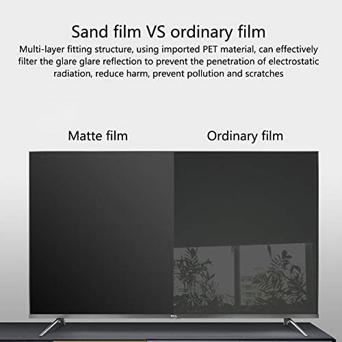 Aizyr Matte Anti-Blare TV zaštitnik zaslona, ​​anti-plava svjetlost/anti-sccratch film anti-refleksija do 90% za umor očiju za ublažavanje