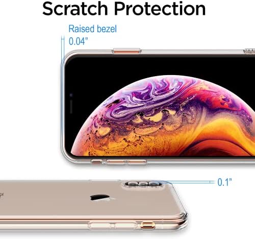 Slučaj Shamo za iPhone XS Max Clear Transparent Cover TPU Apsorpcion Apsorption GUMBER GEL meko
