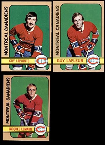 1972-73 Topps Montreal Canadiens Team Set 6 - EX/MT - Hokejske karte s pločama