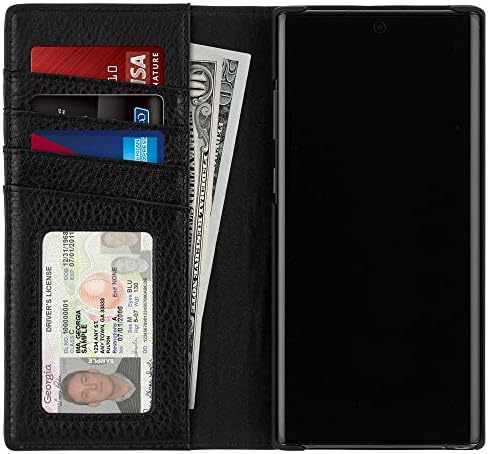 Case -Mate - Samsung Galaxy Note 10+ kućište - Novčanik Folio - 6.8 - Crna koža