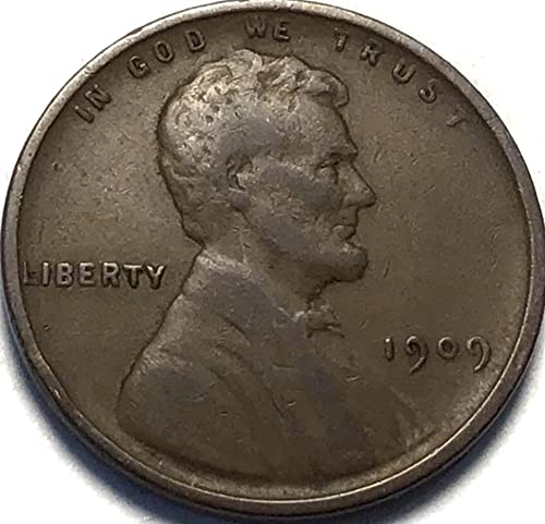 1909. p Lincoln Wheat Cent Penny Prodavač vrlo fino