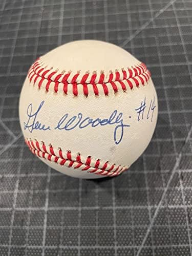 Gene Woodling New York Yankees 14 Potpisani bejzbol JSA Mint - Autografirani bejzbols