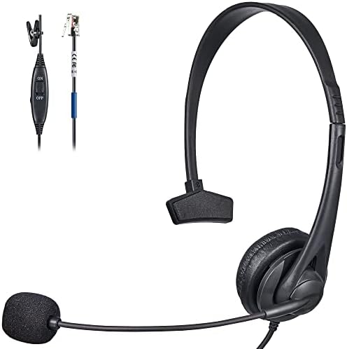 Voistek USB slušalice, 2,5 mm slušalice, RJ9 telefonske slušalice