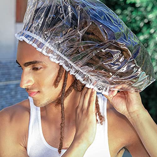 FOMIYES ženske kape za tuširanje zadebljanje elastične kape za kupanje plastični šešir za tuširanje za žene spa muškarci kape za kosu