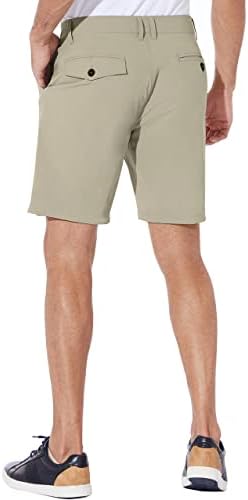 Puli muške rastezljive golf kratke hlače haljina ravna prednji hibridni 9 -inčni vodootporni lagani brzi suhi chino casual s džepovima