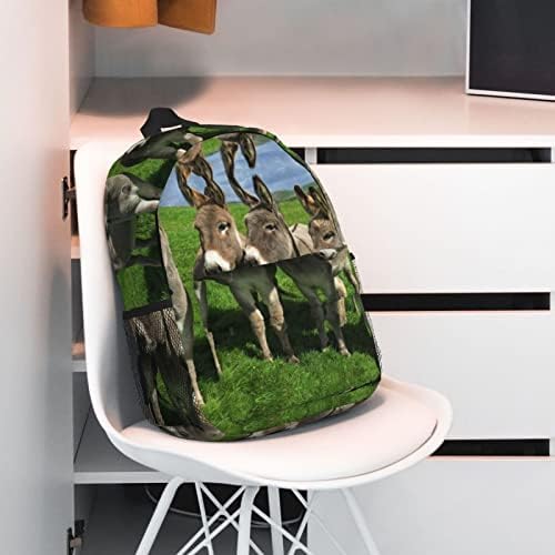EWMAR magarac na zelenoj livadi od 15-inčnog laganog ruksaka s ruksakom ruksaka