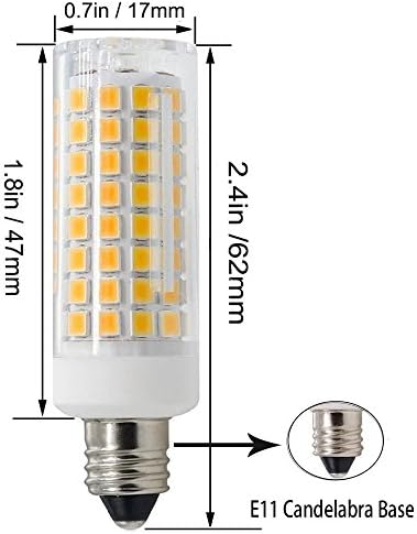 Potpuno nove led svjetiljke E11, odgovara halogenom лампам snage 80 W 100 W, sa podesivim svjetline, osnivanje mini-канделябра, 850