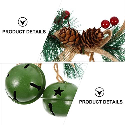 BESPPORTBLE 2PCS božićne zvona tradicionalni božićno drvce ukrasi Metalna sališta za božićne odmor ukrasi za praznične zabave