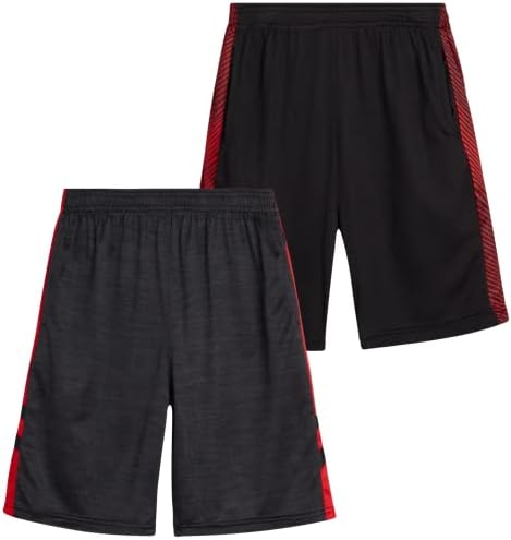 Atletičke kratke hlače proportnih atleta - 2 pakete Active Performance košarke s džepovima