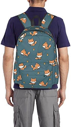 Kiuloam 17 inčni ruksak Slatka baby lisica boro konus laptop ruksaka torba za rame škole školska torba casual daypack