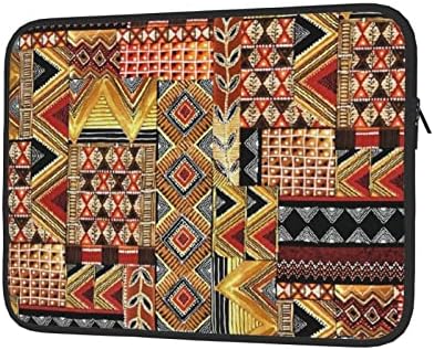 FFEXS Afrički tekstilni patchwork Mala torba za prijenosno računalo, izdržljiva vodootporna tkanina, vrećica prijenosnog računala od