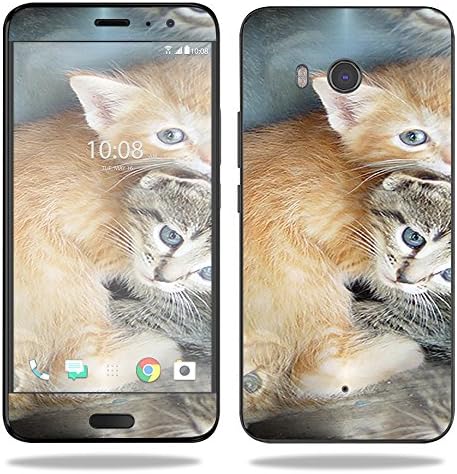 MogrySkins koža kompatibilna s HTC U11 - Kittens | Zaštitni, izdržljivi i jedinstveni poklopac omota vinilne naljepnice | Jednostavan