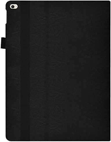 Amzer Shell Portfolio Flip Case Folio poklopac za Apple iPad Pro - Black Leather Textura