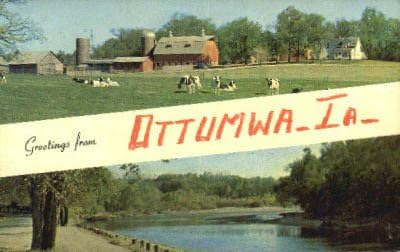Ottumwa, Iowa razgledna razglednica