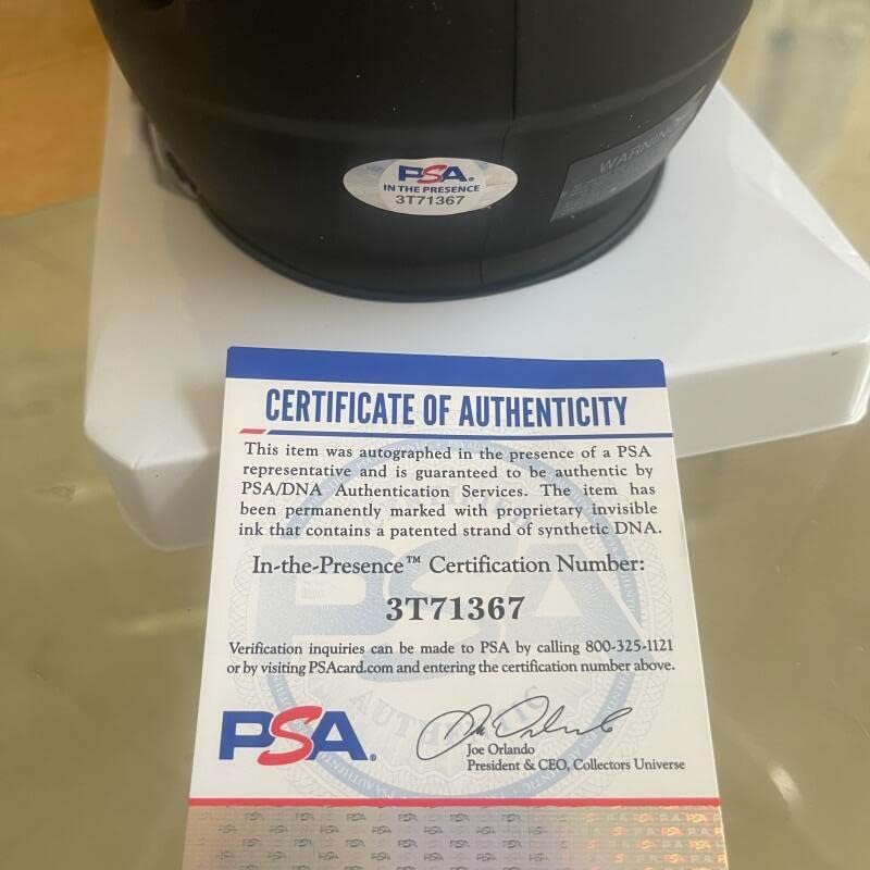 Bud Grant Vikings potpisao je autografski pomračenje mini kaciga PSA 3T71367