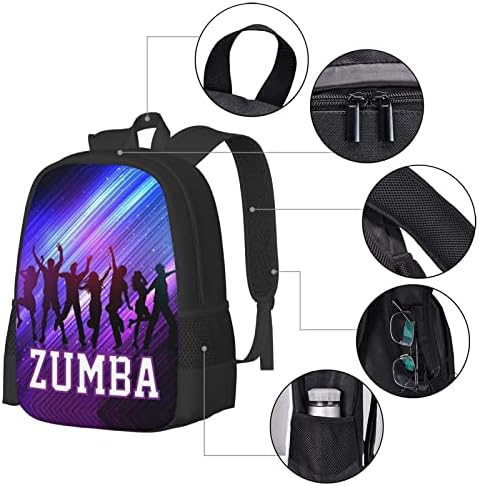 Ilove Zumba DayPack Sportska torba za skladištenje računala Računalna ruksaka Torba za pješačenje pješačka torba