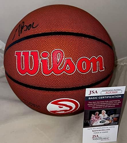 Doc Rivers potpisao je Atlanta Hawks logo košarkaške lopte Autografirani JSA - Košarka s autogramima