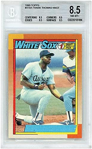 Frank Thomas Chicago White Sox 1990 Topps NNOF pogreška RC 414A BGS 8.5 Low Pop Card - Topps - Rookie kartice za bejzbol