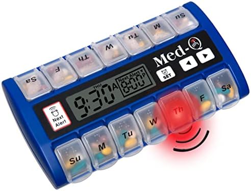 Digitalna kutija s tabletama, jednostruki zvučni signal i LED upozorenje