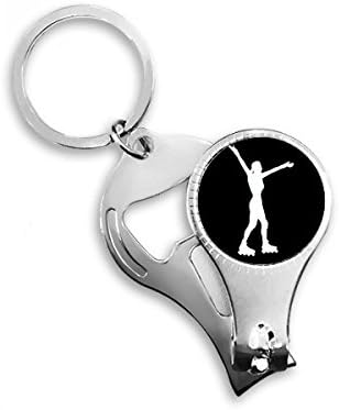 Sport za klizanje Sport crni obris noktiju za nokat ring ključ za otvarač za bočicu za bočicu