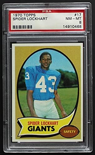 1970. Topps 17 Spider Lockhart New York Giants-FB PSA PSA 8.00 Giants-FB North Texas